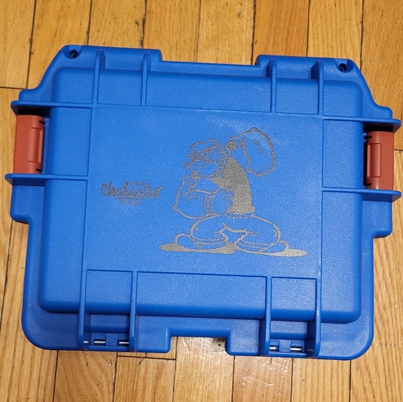 Invicta Other - Blue Cartoon Storage Box with Red Clips